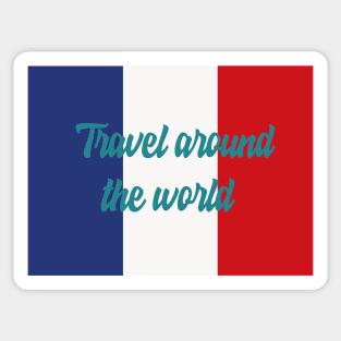 Travel Around the World - France Sticker